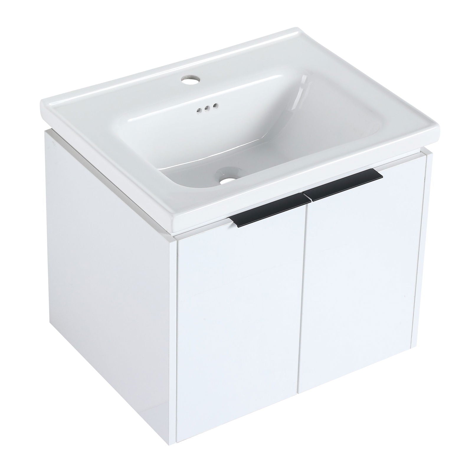 24 Inch Soft Close Doors Bathroom Vanity With Sink, Suitable For Small Bathroom himalipasal