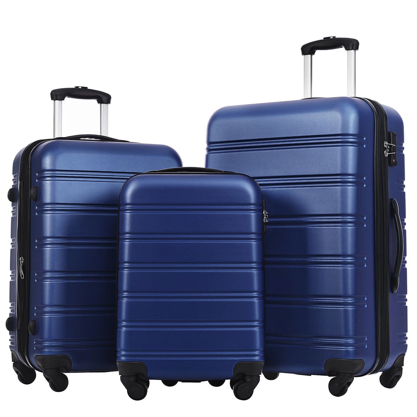 3 Piece Luggage Set Hardside Spinner Suitcase with TSA Lock 20" 24" 28" Available himalipasal