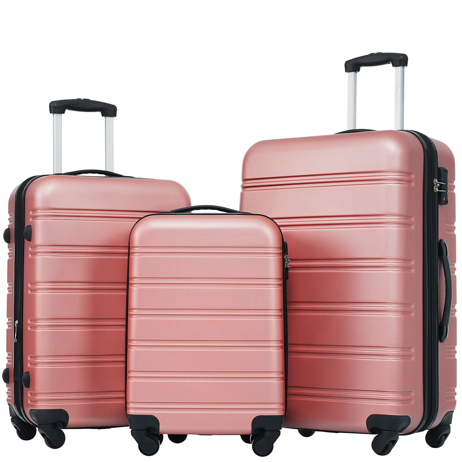 3 Piece Luggage Set Hardside Spinner Suitcase with TSA Lock 20" 24' 28" Available himalipasal