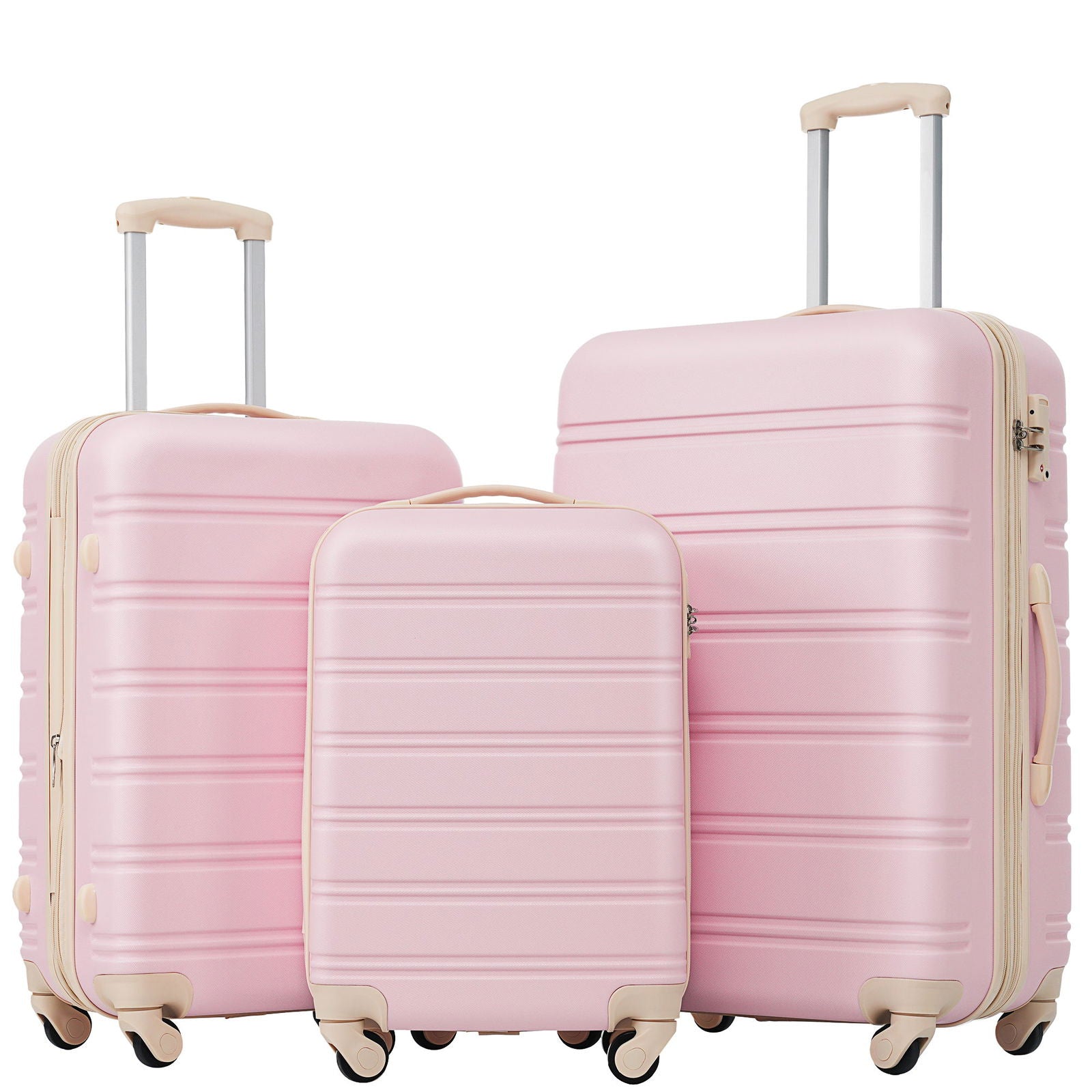 3 Piece Luggage Set Hardside Spinner Suitcase with TSA Lock 20" 24' 28" Available himalipasal