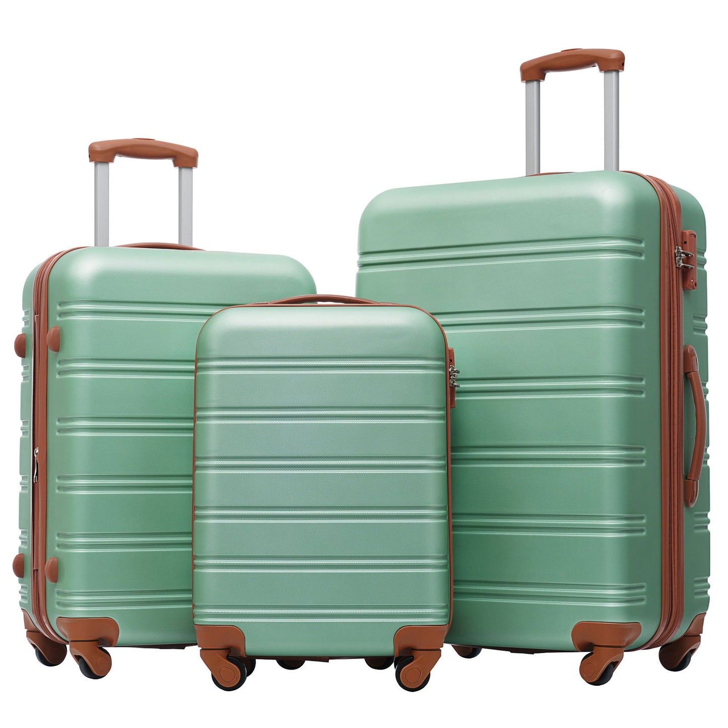 3 Piece Luggage Set Hardside Spinner Suitcase with TSA Lock 20" 24" 28" Available himalipasal