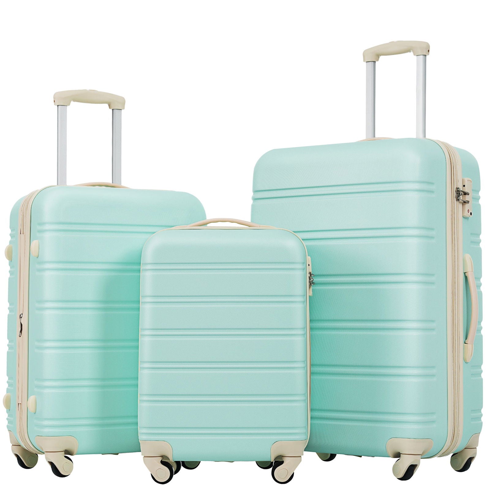 3 Piece Luggage Set Hardside Spinner Suitcase with TSA Lock 20" 24' 28" Available himalipasal