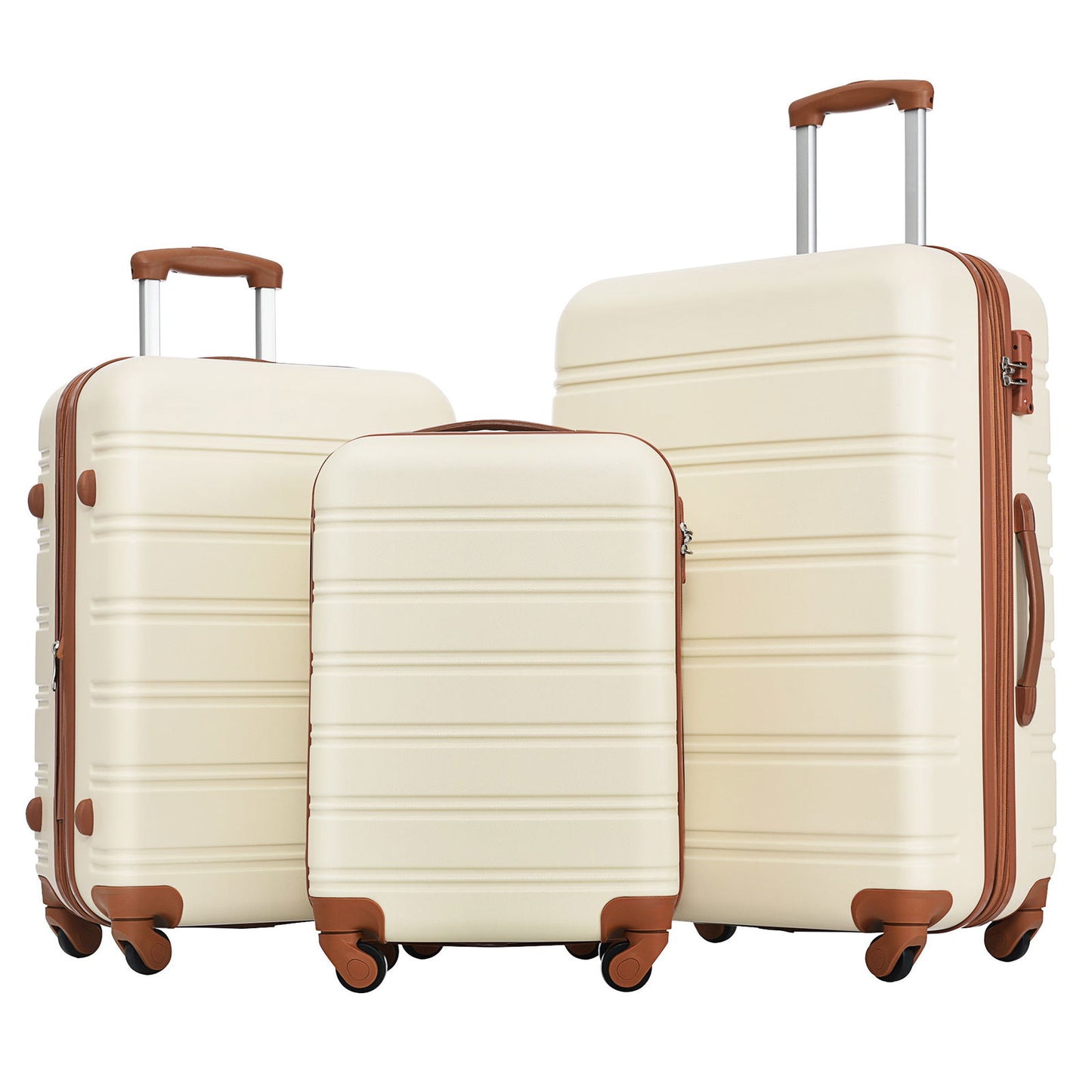 3 Piece Luggage Set Hardside Spinner Suitcase with TSA Lock 20" 24" 28" Available himalipasal