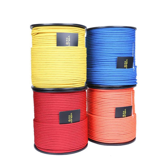 30/50 outdoor static rope 6mm6 core climbing auxiliary rope climbing survival rope grab knot rope umbrella rope equipment himalipasal