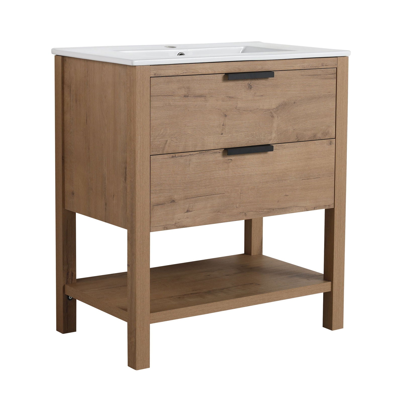 30 Inch Bathroom Vanity Plywood With 2 Drawers-BVB01030IMO-BL9075B himalipasal