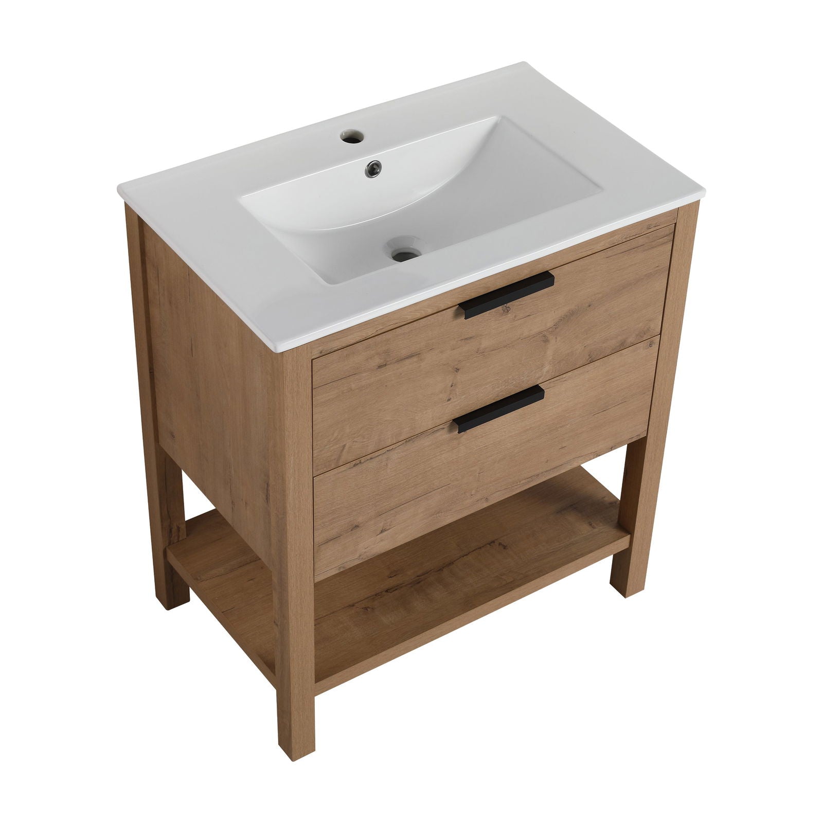 30 Inch Bathroom Vanity Plywood With 2 Drawers-BVB01030IMO-BL9075B himalipasal