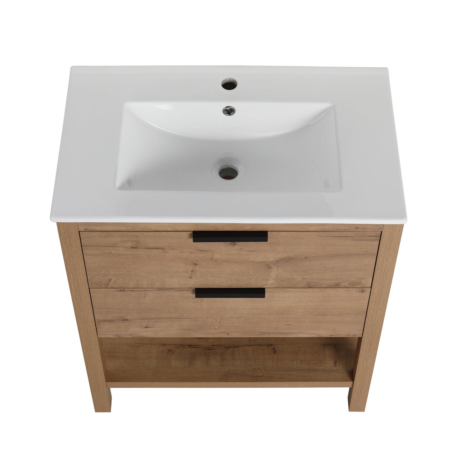 30 Inch Bathroom Vanity Plywood With 2 Drawers-BVB01030IMO-BL9075B himalipasal