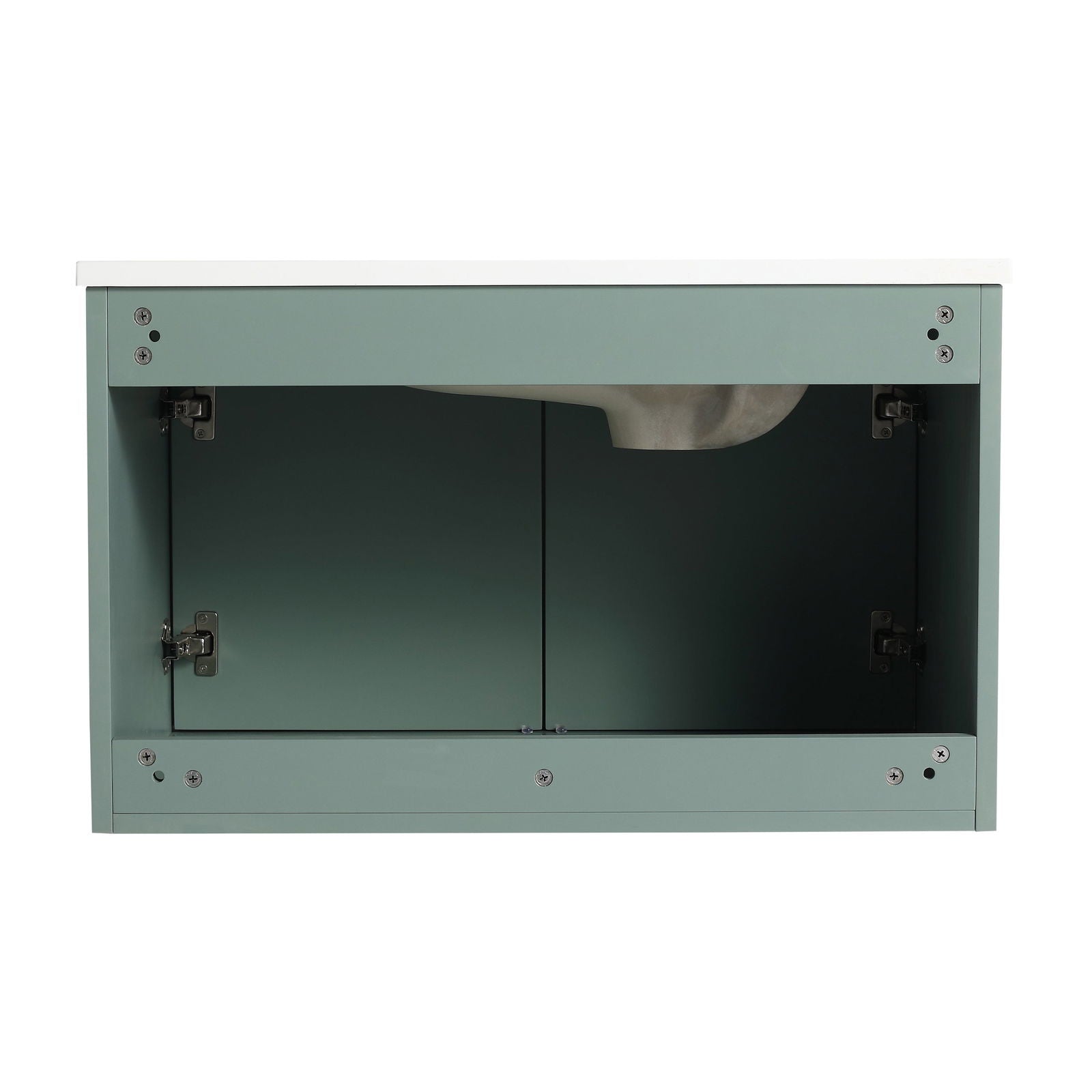 30 Inch Wall Mounted Bathroom Vanity, Soft Close Doors, For Small Bathroom (KD-Packing) himalipasal