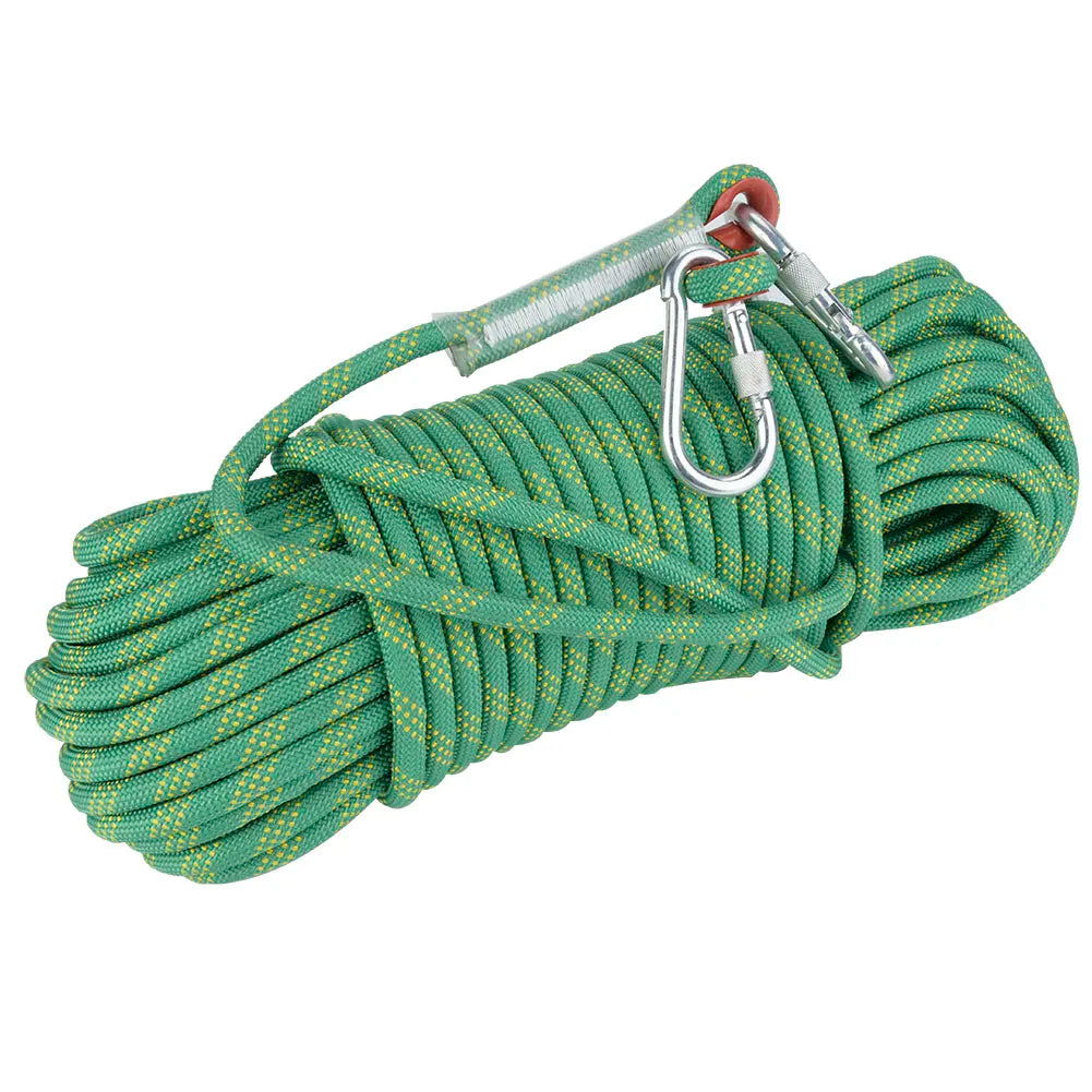 30m Outdoor Rock Climbing Escape Rope 12mm Diameter Safety Survival Cord Climbing Rope Safety Survival Cord Rock Climbing Rope himalipasal