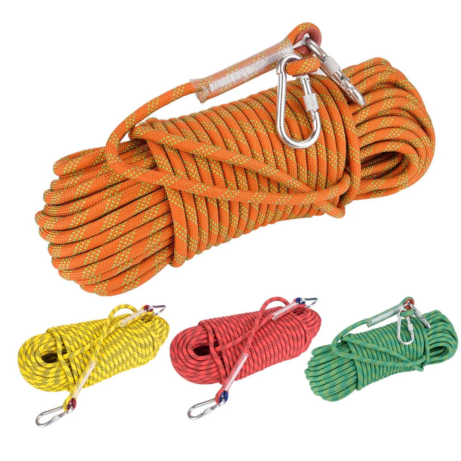 30m Outdoor Rock Climbing Escape Rope 12mm Diameter Safety Survival Cord Climbing Rope Safety Survival Cord Rock Climbing Rope himalipasal