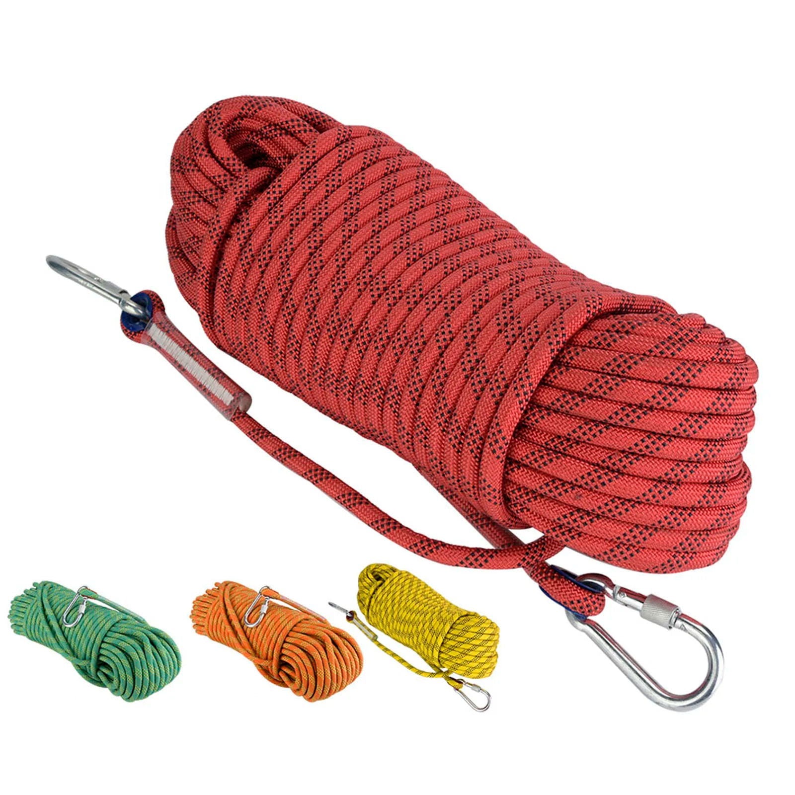 30m Outdoor Rock Climbing Escape Rope 12mm Diameter Safety Survival Cord Climbing Rope Safety Survival Cord Rock Climbing Rope himalipasal