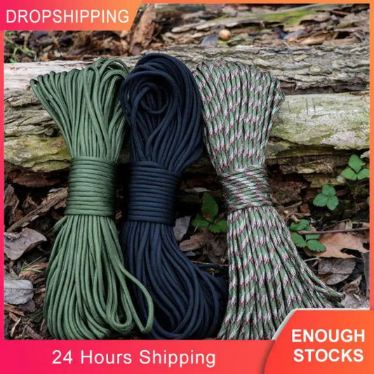 31M Seven-core Camping Rope Maximum Tension 190kg Outdoor Mountaineering Rope Emergency Rescue Rope Kit For Outdoor Survival himalipasal