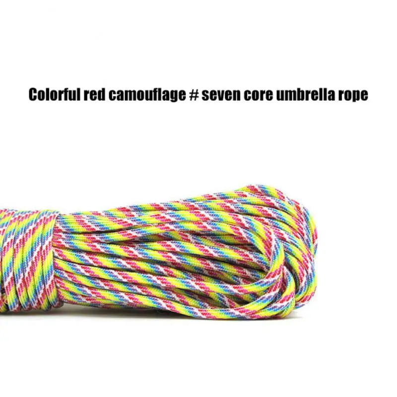 31M Seven-core Camping Rope Maximum Tension 190kg Outdoor Mountaineering Rope Emergency Rescue Rope Kit For Outdoor Survival himalipasal