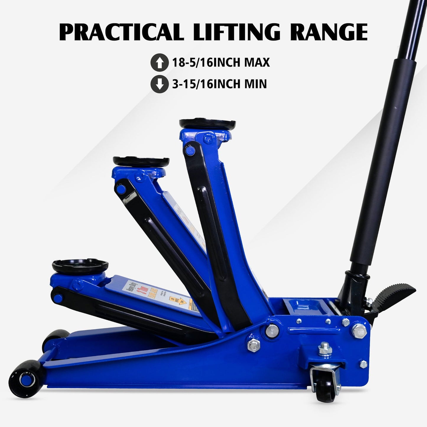 3T Heavy Duty Horizontal Double Pump Floor Jack Foot Model himalipasal