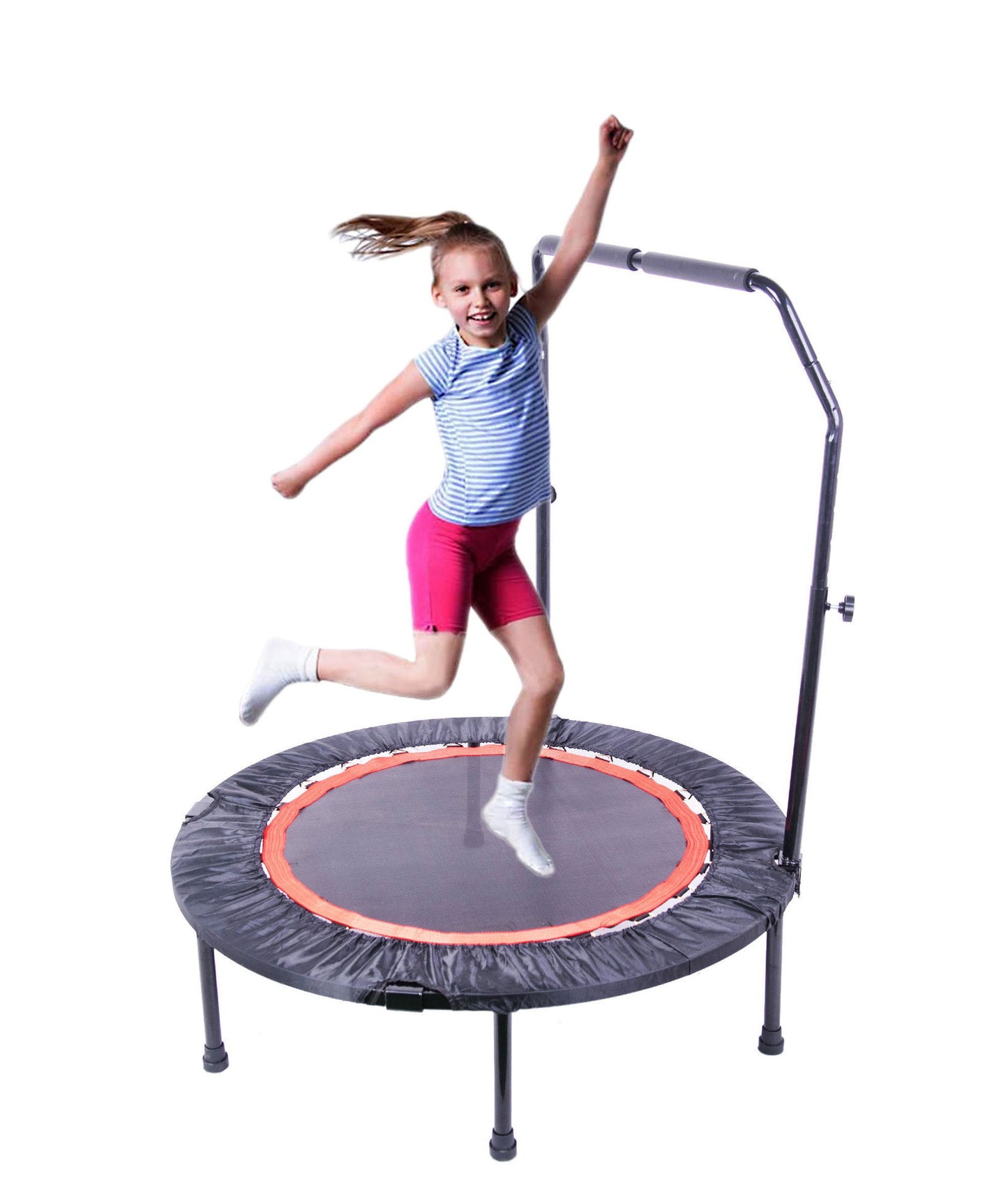 40 Inch Mini Exercise Trampoline for Adults or Kids Indoor Fitness Rebounder Trampoline with Safety Pad Max. Load 300LBS himalipasal