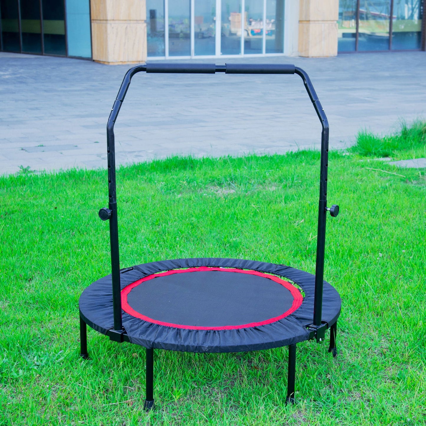 40 Inch Mini Exercise Trampoline for Adults or Kids Indoor Fitness Rebounder Trampoline with Safety Pad Max. Load 300LBS himalipasal