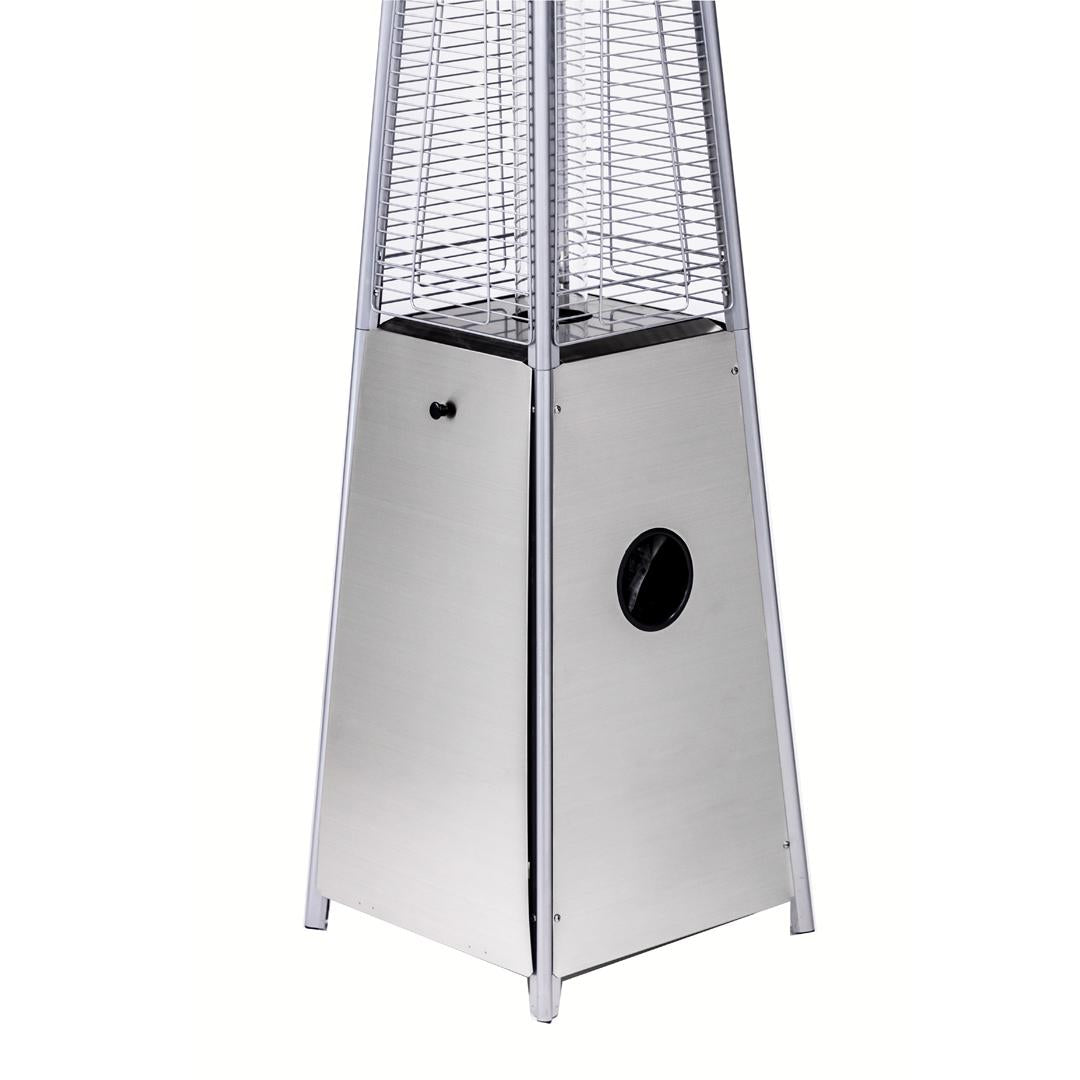 40000BTU Pyramid Propane Patio Heater, Quartz Glass Tube, Stainless steel himalipasal