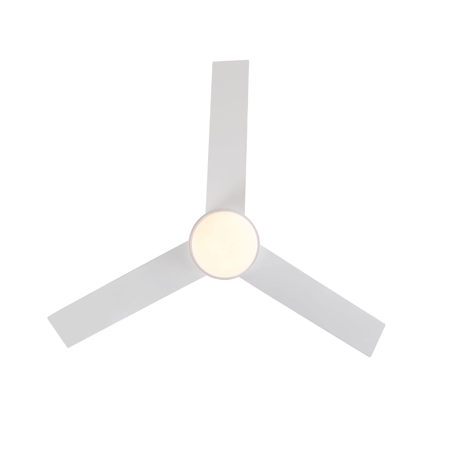 48" White Blades Lowe Profile Ceiling Fans with Light himalipasal