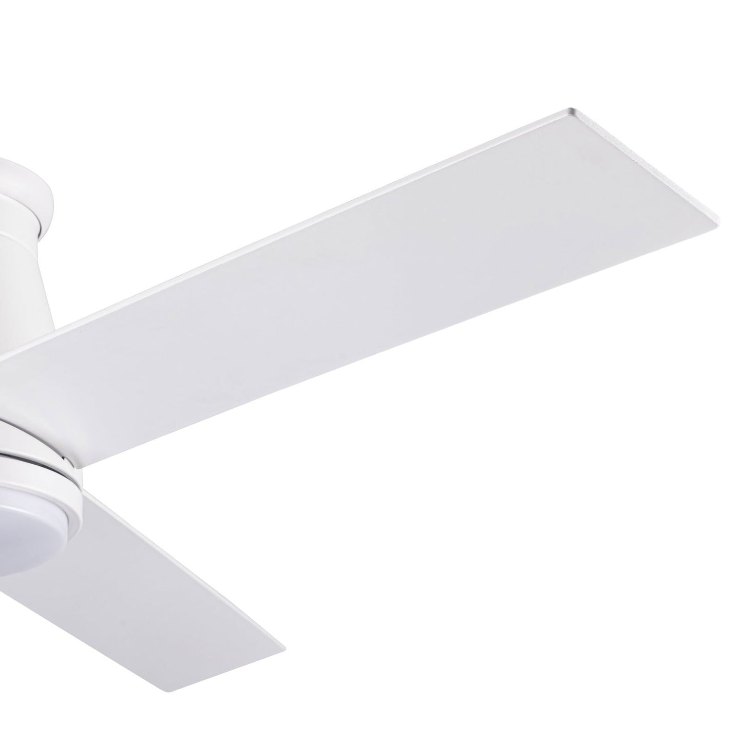 48" White Blades Lowe Profile Ceiling Fans with Light himalipasal