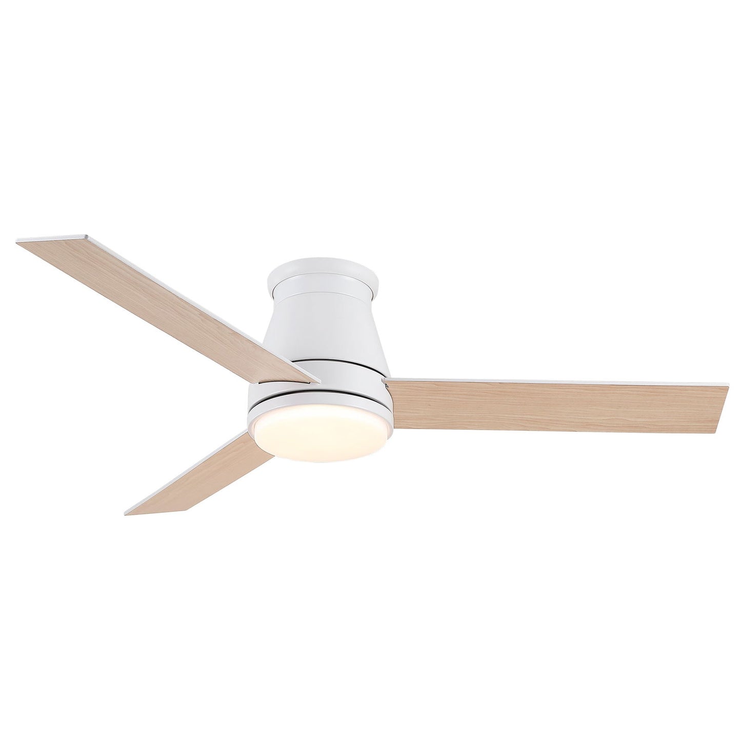 48" White Blades Lowe Profile Ceiling Fans with Light himalipasal