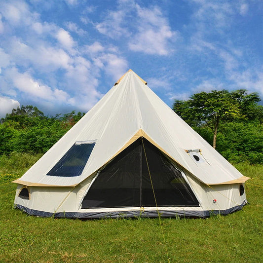 5 6 8 10 Person Outdoor Glamping Teepee Camping Family Tent Travel Hiking Durable Car Shelter Beach Canopy Awning Mountaineering himalipasal