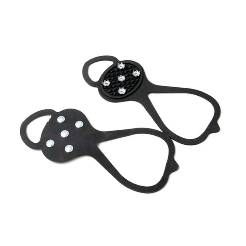 5 Teeth Ice Gripper For Shoes Women Men Non-slip Crampons Shoes Cover Camping Mountaineering Tool Travel Equipment himalipasal