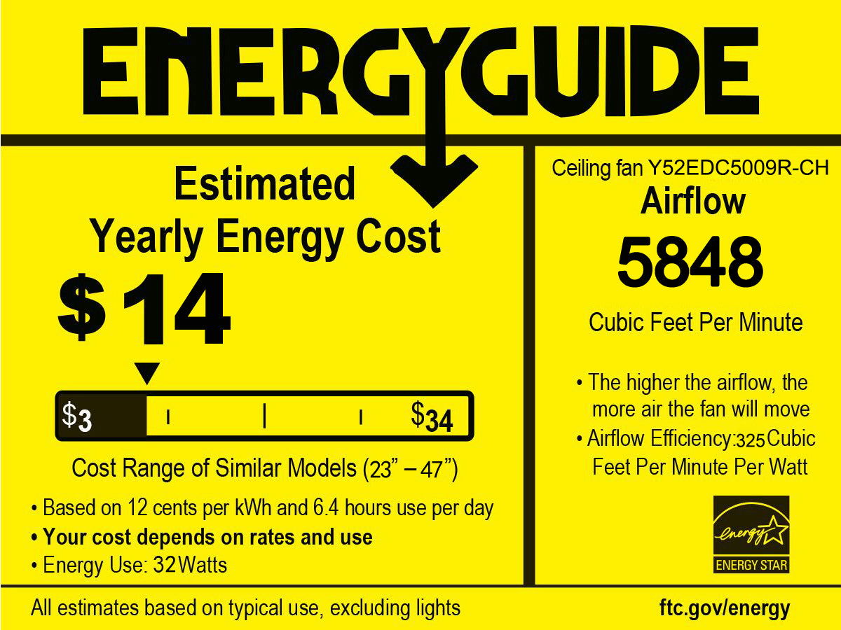 52'' ABS Blades Ceiling Fan with Lights and Remote (6 Speeds Adjustable) , DC Motor Modern Ceiling Fan with 3 ABS Fan Blades & 2 Down Rods, Indoor Ceiling Fan with Light for Home Use himalipasal