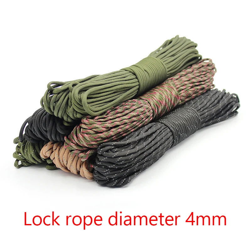 7 Core 4mm Parachute Rope Multifunctional Mountaineering Escape Life-saving Equipment Safety Parachute Rope himalipasal