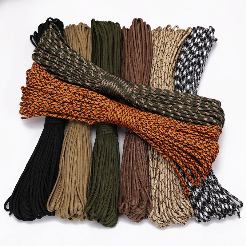 7 Core 4mm Parachute Rope Multifunctional Mountaineering Escape Life-saving Equipment Safety Parachute Rope himalipasal