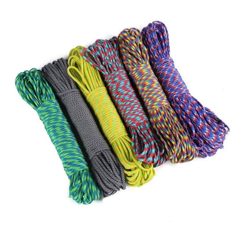 7 Core 4mm Parachute Rope Multifunctional Mountaineering Escape Life-saving Equipment Safety Parachute Rope himalipasal