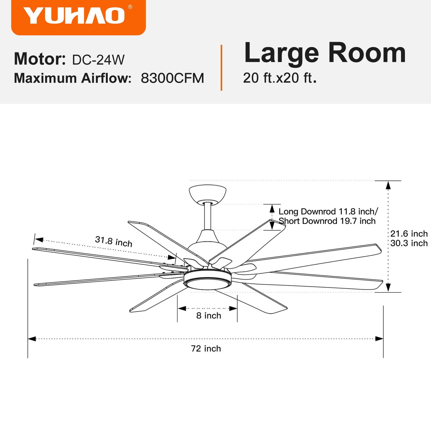 72 In Modern Integrated LED Lighting with Remote Control himalipasal