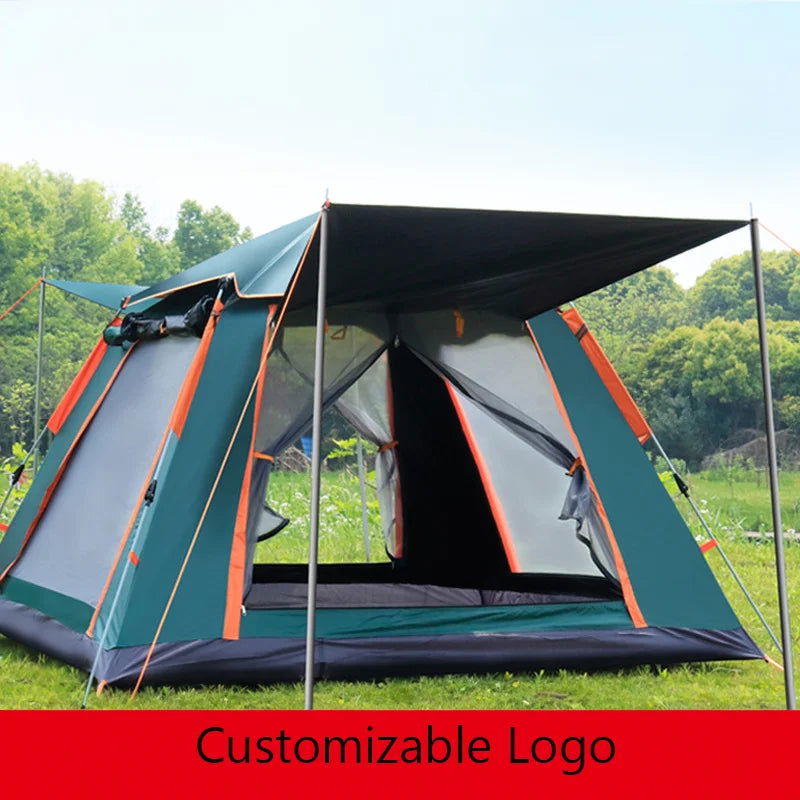 8-10 People Large Camping Tent Waterproof Two Rooms And One Bathroom Large Size Travel Tent Family Outdoor Camping Tent himalipasal