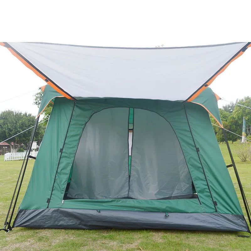 8-10 People Large Camping Tent Waterproof Two Rooms And One Bathroom Large Size Travel Tent Family Outdoor Camping Tent himalipasal