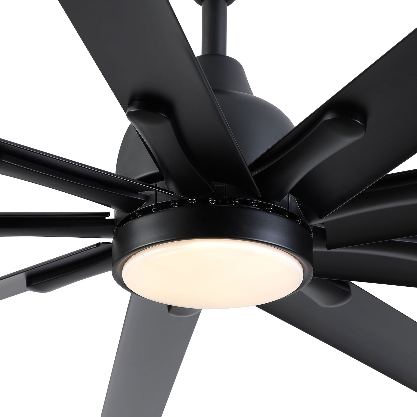 84 In Super Large Black Ceiling Fan with Remote Control himalipasal