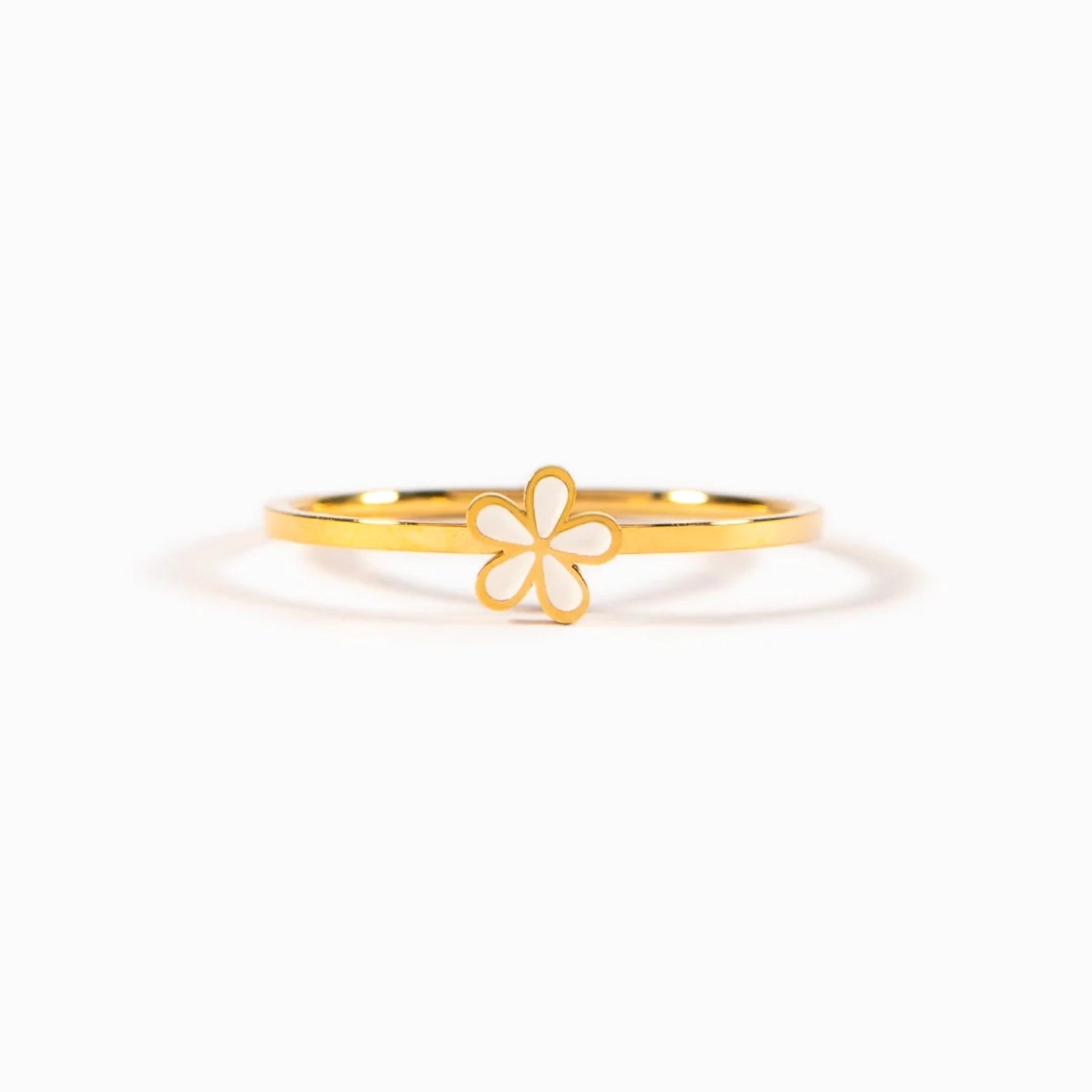 925 Sterling Silver Enamel Flower Ring himalipasal