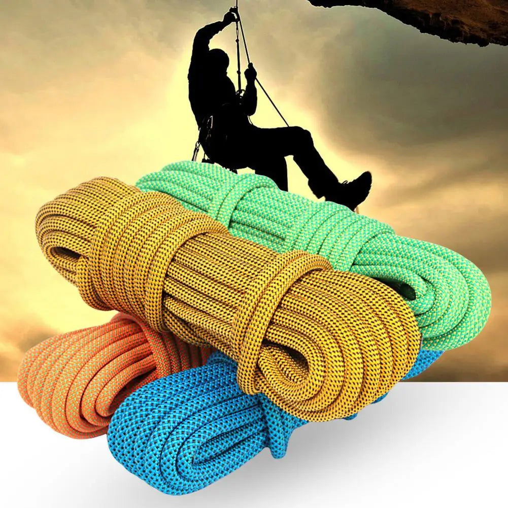 9mm Rock Climbing Rope Practical Bright Colors Mountaineering Rope Random Color Mountaineering Rope Climbing Equipment himalipasal