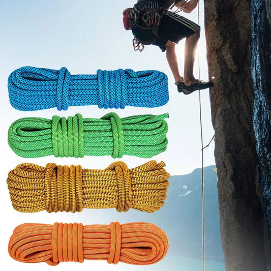 9mm Rock Climbing Rope Practical Bright Colors Mountaineering Rope Random Color Mountaineering Rope Climbing Equipment himalipasal