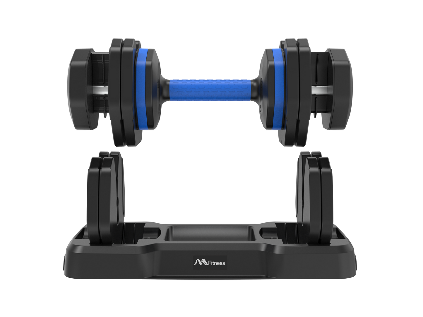 Adjustable Dumbbell - 55lb Single Dumbbell with Anti-Slip Handle, Fast Adjust Weight by Turning Handle with Tray, Exercise Fitness Dumbbell Suitable for Full Body Workout himalipasal