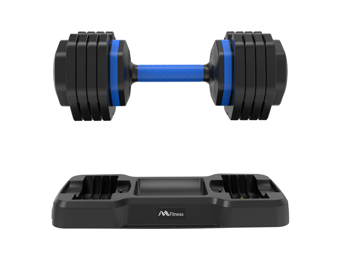 Adjustable Dumbbell - 55lb x2 Dumbbell Set of 2 with Anti-Slip Handle, Fast Adjust Weight by Turning Handle with Tray, Exercise Fitness Dumbbell Suitable for Full Body Workout himalipasal