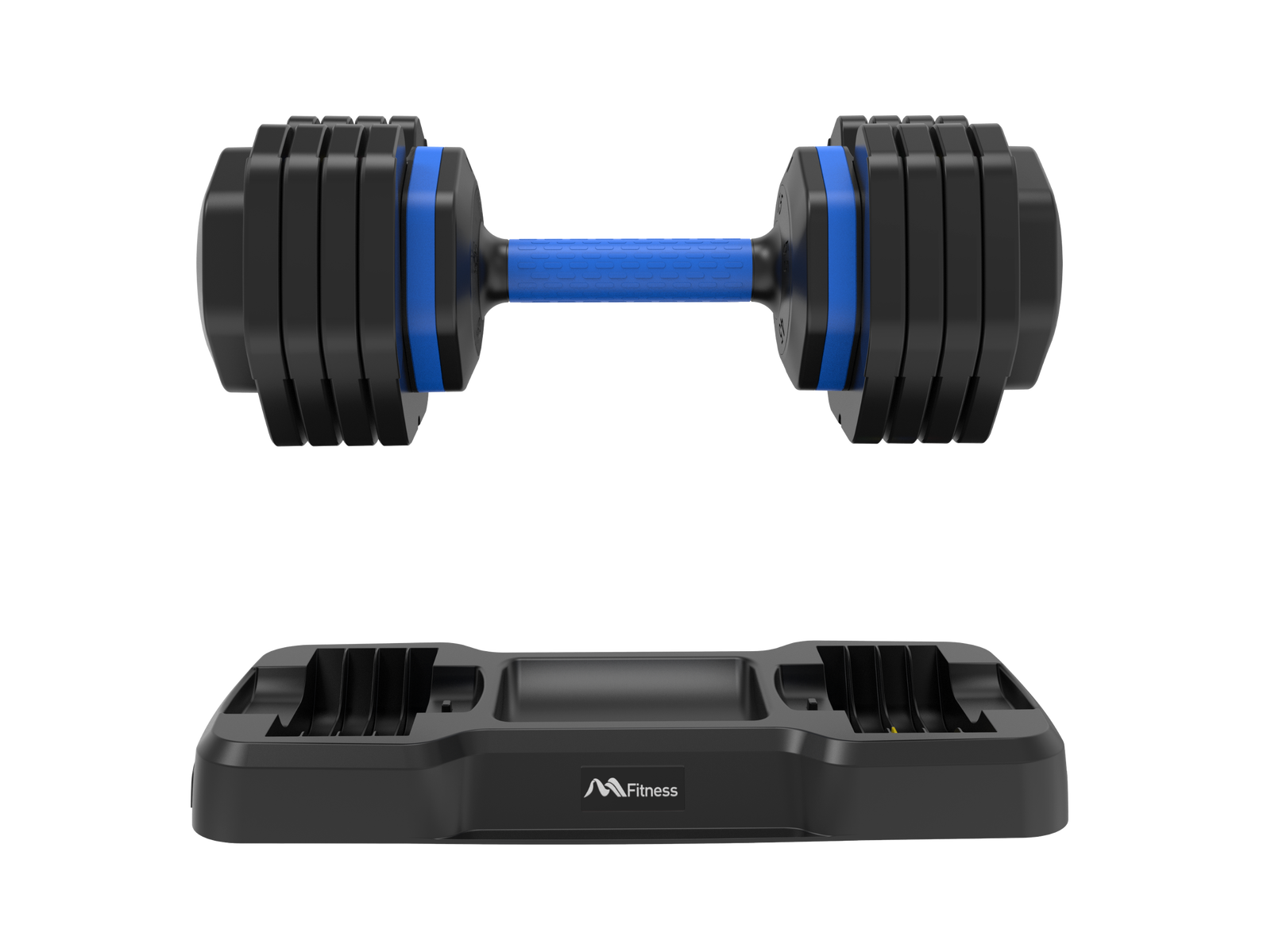 Adjustable Dumbbell - 55lb x2 Dumbbell Set of 2 with Anti-Slip Handle, Fast Adjust Weight by Turning Handle with Tray, Exercise Fitness Dumbbell Suitable for Full Body Workout himalipasal