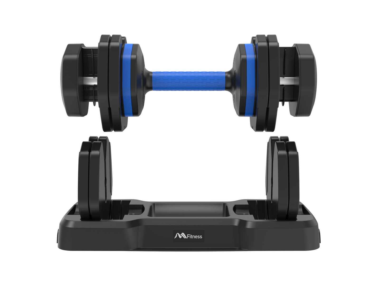 Adjustable Dumbbell - 55lb x2 Dumbbell Set of 2 with Anti-Slip Handle, Fast Adjust Weight by Turning Handle with Tray, Exercise Fitness Dumbbell Suitable for Full Body Workout himalipasal