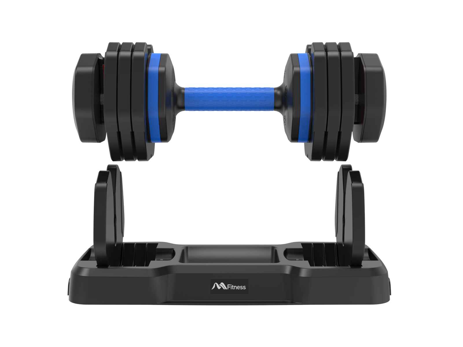 Adjustable Dumbbell - 55lb x2 Dumbbell Set of 2 with Anti-Slip Handle, Fast Adjust Weight by Turning Handle with Tray, Exercise Fitness Dumbbell Suitable for Full Body Workout himalipasal