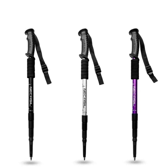 Aluminium Alloy Teleskopic Stick Hiking Poles Bastão De Trekking Walking Stick Ultralight Absorber Walking Cane Alpenstock himalipasal