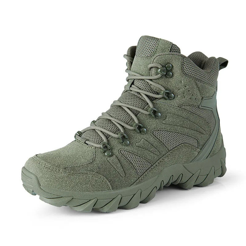 Army Men's Training Boots Outdoor Camping Mountaineering Shoes Desert Combat Men Military Tactical Boots Four Seasons Universal himalipasal