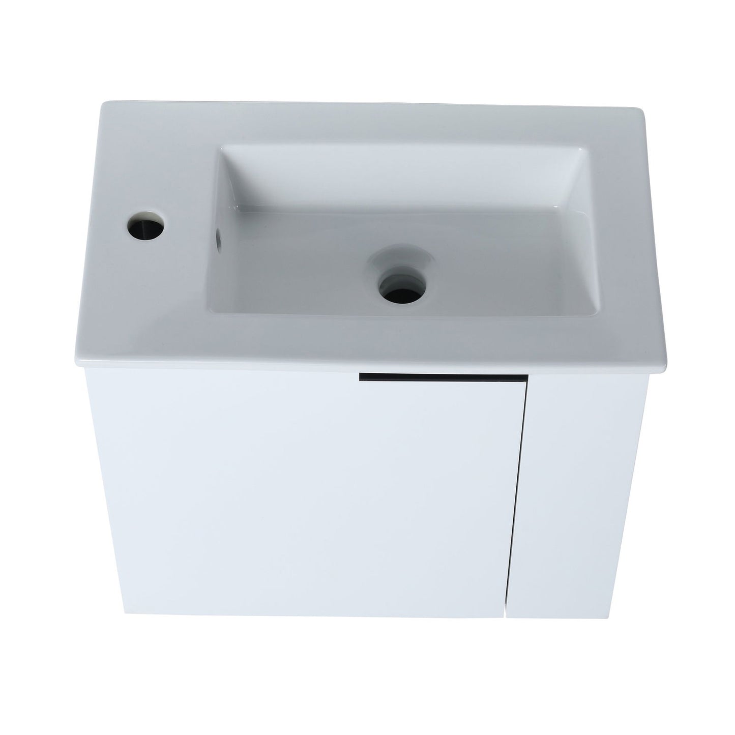 Bathroom Vanity with Sink 22 Inch for Small Bathroom,Floating Bathroom Vanity with Soft Close Door,Small Bathroom Vanity with Sink, 22x13 (KD-Packing) himalipasal