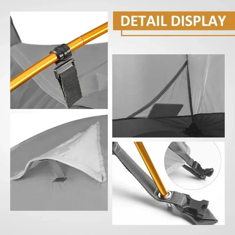 bessport 2 person tent Bessport Camping Tent Waterproof Two Doors Backpacking Tent Easy Setup Lightweight Outdoor Hiking Mountaineering Travel