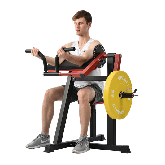 Bicep Tricep Curl Machine with Adjustable Seat, Bicep Curls and Tricep Extension Machine Home Gym himalipasal