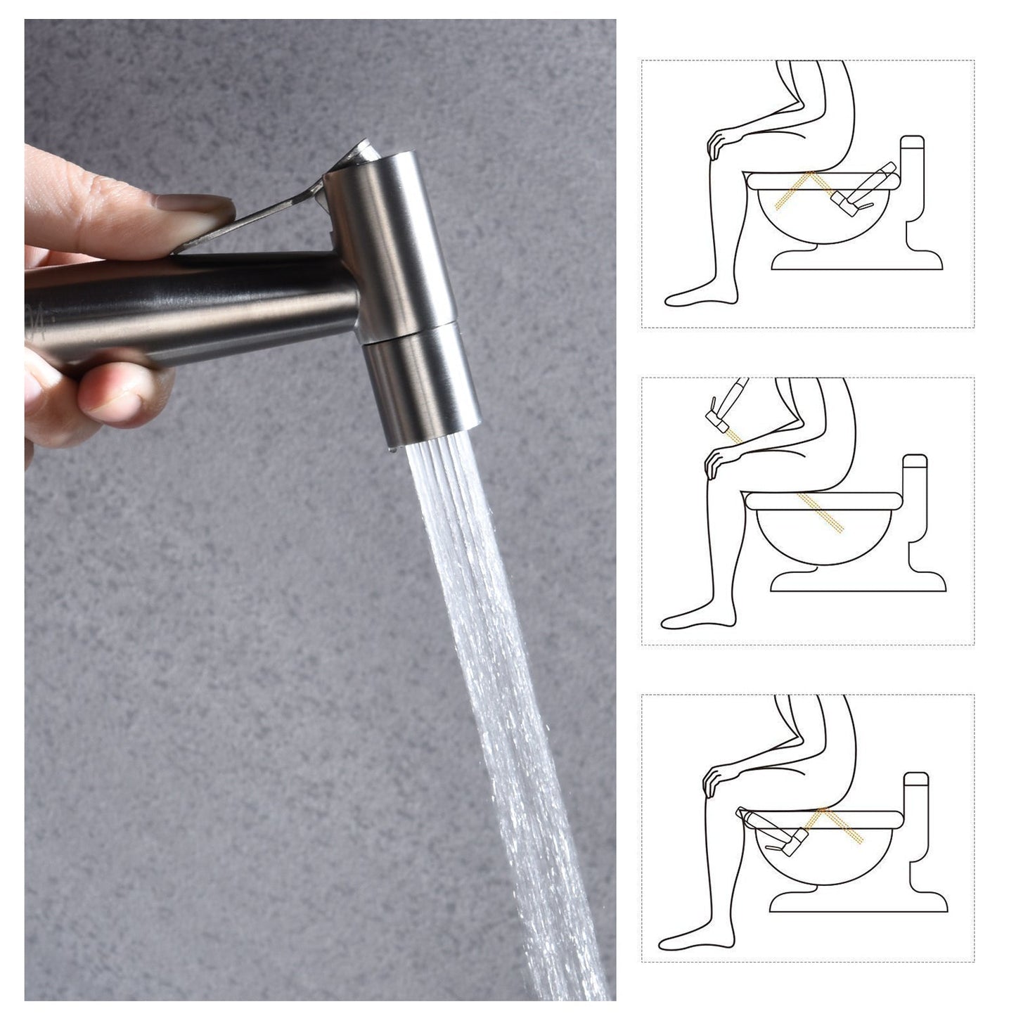 Bidet Sprayer for Toilet, Handheld Cloth Diaper Sprayer himalipasal