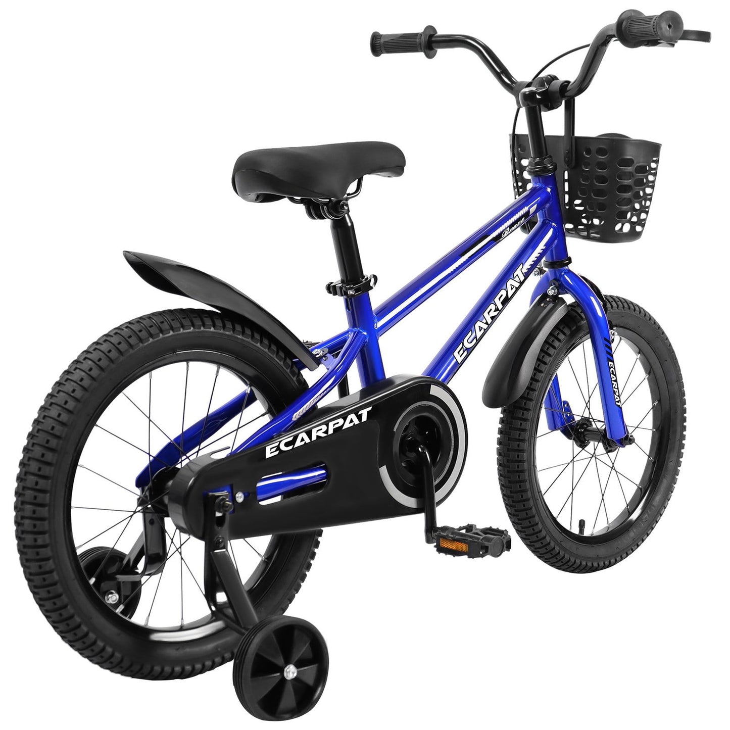 C16111A Kids Bike 16 inch for Boys & Girls with Training Wheels, Freestyle Kids' Bicycle with Bell,Basket and fender. himalipasal