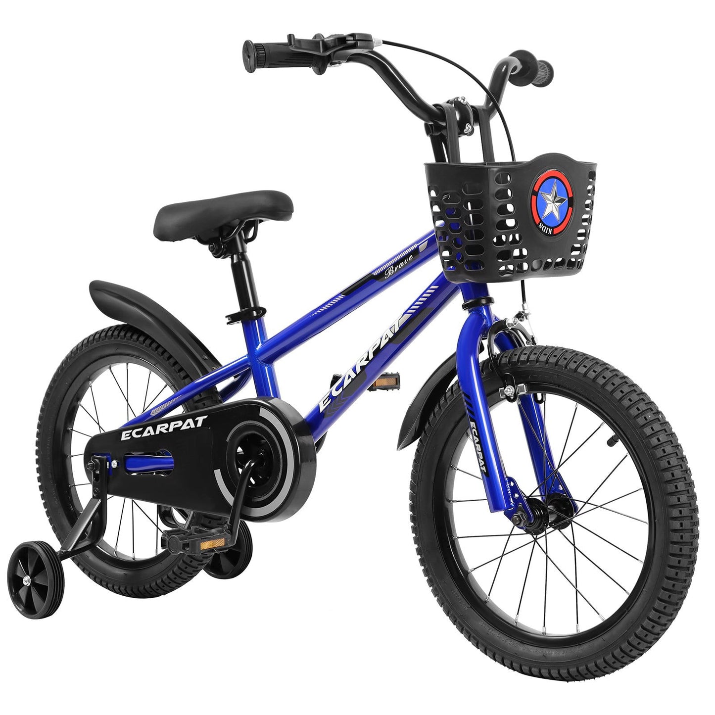 C16111A Kids Bike 16 inch for Boys & Girls with Training Wheels, Freestyle Kids' Bicycle with Bell,Basket and fender. himalipasal